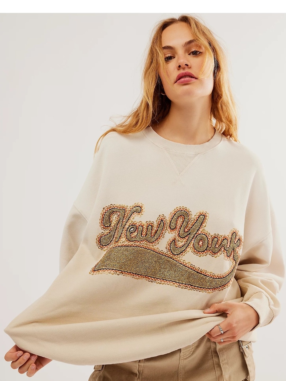 NWOT Free People Bali Drifter Sweatshirt